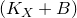 left parenthesis upper K Subscript upper X Baseline plus upper B right parenthesis
