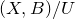 left parenthesis upper X comma upper B right parenthesis divided by upper U