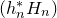 left parenthesis h Subscript n Superscript asterisk Baseline upper H Subscript n Baseline right parenthesis