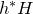 h Superscript asterisk Baseline upper H