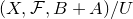 left parenthesis upper X comma script upper F comma upper B plus upper A right parenthesis divided by upper U