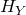 upper H Subscript upper Y