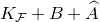 upper K Subscript script upper F Baseline plus upper B plus ModifyingAbove upper A With caret