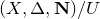 left parenthesis upper X comma normal upper Delta comma bold upper N right parenthesis divided by upper U