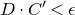 upper D dot upper C Superscript prime Baseline less than epsilon