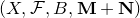 left parenthesis upper X comma script upper F comma upper B comma bold upper M plus bold upper N right parenthesis