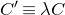 upper C prime identical to lamda upper C
