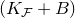 left parenthesis upper K Subscript script upper F Baseline plus upper B right parenthesis