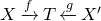 upper X right arrow Overscript f Endscripts upper T left arrow Overscript g Endscripts upper X prime