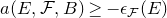 a left parenthesis upper E comma script upper F comma upper B right parenthesis greater than or equals minus epsilon Subscript script upper F Baseline left parenthesis upper E right parenthesis