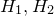 upper H 1 comma upper H 2