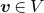 bold italic v element of upper V