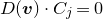 upper D left parenthesis bold italic v right parenthesis dot upper C Subscript j Baseline equals 0