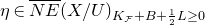 eta element of ModifyingAbove upper N upper E With bar left parenthesis upper X divided by upper U right parenthesis Subscript upper K Sub Subscript script upper F Subscript plus upper B plus one half upper L greater than or equals 0