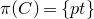 pi left parenthesis upper C right parenthesis equals StartSet p t EndSet