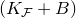 left parenthesis upper K Subscript script upper F Baseline plus upper B right parenthesis