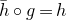 h overbar ring g equals h