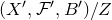 left parenthesis upper X prime comma script upper F prime comma upper B Superscript prime Baseline right parenthesis divided by upper Z