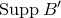 upper S u p p upper B prime