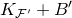 upper K Subscript script upper F prime Baseline plus upper B prime