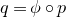 q equals phi ring p
