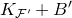 upper K Subscript script upper F prime Baseline plus upper B prime