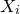 upper X Subscript i