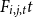 upper F Subscript i comma j comma t Baseline t