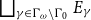 square union Underscript gamma element of normal upper Gamma Subscript omega minus normal upper Gamma 0 Endscripts upper E Subscript gamma