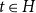 t element of upper H