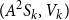 left parenthesis upper A squared upper S Subscript k Baseline comma upper V Subscript k Baseline right parenthesis