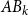 upper A upper B Subscript k