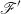 script upper F prime