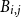 upper B Subscript i comma j