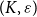 left parenthesis upper K comma epsilon right parenthesis