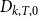 upper D Subscript k comma upper T comma 0