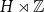 upper H right normal factor semidirect product double struck upper Z