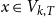 x element of upper V Subscript k comma upper T