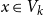 x element of upper V Subscript k