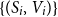 left brace left parenthesis upper S Subscript i Baseline comma upper V Subscript i Baseline right parenthesis right brace