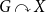 upper G clockwise top semicircle arrow upper X