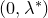 left parenthesis 0 comma lamda Superscript asterisk Baseline right parenthesis
