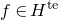 f element of upper H Superscript t e