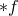 asterisk f