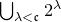 union Underscript lamda less than German c Endscripts 2 Superscript lamda