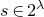 s element of 2 Superscript lamda