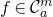 f element of script upper C Subscript a Superscript m