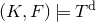 left parenthesis upper K comma upper F right parenthesis true upper T Superscript normal d