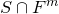 upper S intersection upper F Superscript m