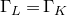normal upper Gamma Subscript upper L Baseline equals normal upper Gamma Subscript upper K